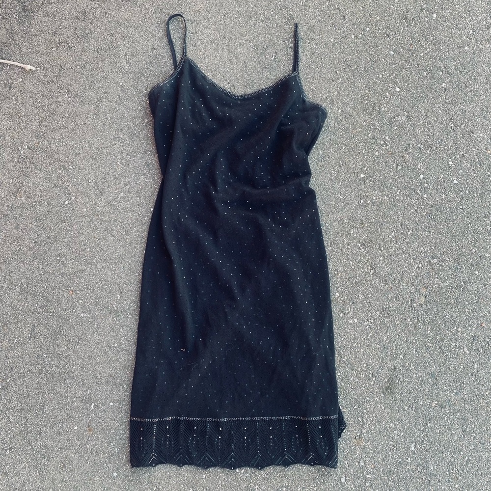 St. John by Marie Gray Long Black Knit Evening Dress / Gown